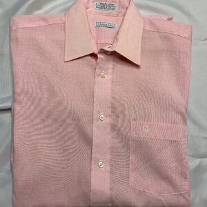 Vintage Easter Pink Christian Dior Button Up Shirt